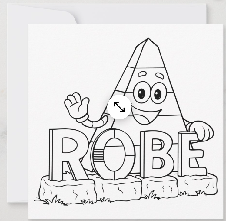 Obie the Obelisk Note Card & Envelope