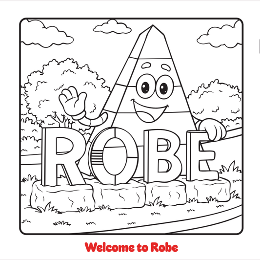 Famous ROBE sign with Obie the Obelisk welcoming you to this beautiful coastal town in South Australia