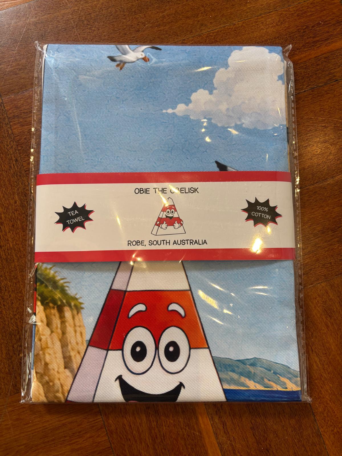 Obie the Obelisk Tea Towel
